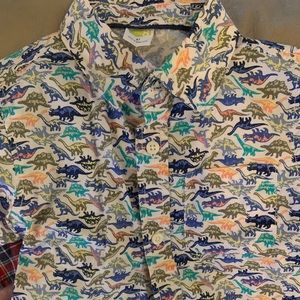 Crazy 8 dinosaur button down